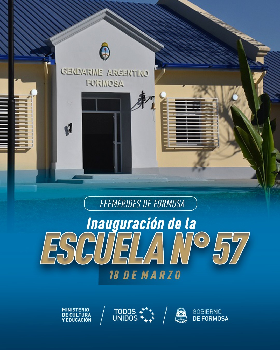 Inauguración de la Escuela N°57
